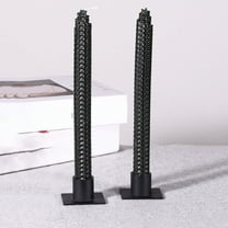 FHBVT Elegant Taper Candle Holders for Table Candles, Modern Matte Iron Design for Home Office Decor, Ideal for Weddings Birthdays Christmas Romantic Dinners, Set of 2 for Classic Candle Lighting