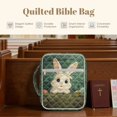 thumbnail image 6 of ZUXONGSY Easter Bunny Egg Print Bible Case for Women Quilted Bible Carrying Case Portable Journal Case with Handle Christian Tote Bag for Christian, 6 of 7