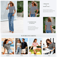 thumbnail image 5 of PRETTYGARDEN Women's Puff Sleeve Tops Casual Ribbed Knit Crop Top Color Block Trendy Crewneck Striped Shirts, 5 of 10