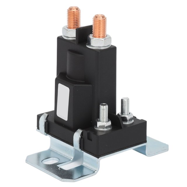 Starter Relay Solenoid 200A Automotive Electrical Starter Solenoid Relay ABS Brass Terminal Post Type Auto Car Starter Relay for Multifunctional Vehicles Snowmobile Lawn Mowers