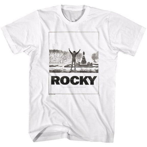 Rocky Snow Rock White Adult T-Shirt 4Xl