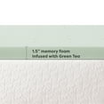 thumbnail image 3 of Mellow 1.5" Ventilated Memory Foam Mattress Topper with Green Tea Infusion, Queen, 3 of 7
