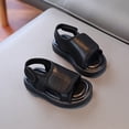 thumbnail image 6 of CYRBOKO Boys Beach Sandals, Non-Slip Open Toes Breathable Hook&Loop Kids Shoes Black Size 9.5 (Little Kids), 6 of 9
