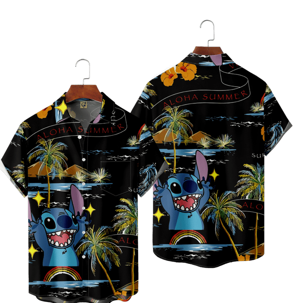 Stitch Fashion T-Shirt 3D Print Casual Short Sleeve Shirt With