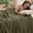 Burnt Olive, variant on Queen Size Cooling Waffle Blanket, 60% Bamboo Rayon 40% Cotton Lightweight Breathable Blanket for Hot Sleepers, Summer Soft Blanket for Bed Couch Sofa, 90"x90", Terracotta