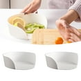 thumbnail image 6 of 1PCS Food Prep Bowls for Cutting Board - Slide-Under Chopping Board Trays with Spill-Proof Design - 2025 Convenient Kitchen Organization Set for Vegetables, Herbs & Ingredients (White PP Material), 6 of 9