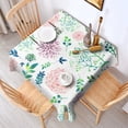 thumbnail image 2 of 52x52 Inch Waterproof Square Tablecloth, Thickened Polyester Table Cover for Dining & Parties, Floral Print, 2 of 6