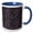 Blue/White, variant on 3drose, Gradient Dot Pattern Background - Abstract Vector Graphic, 11oz Mug