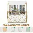 thumbnail image 3 of Shisuyan Wall Magazine Rack Wire Newspaper Rack Magazine Display Holder Metal Book Holder Wall Mounted Brochure Storage Rack File Holder, 3 of 8