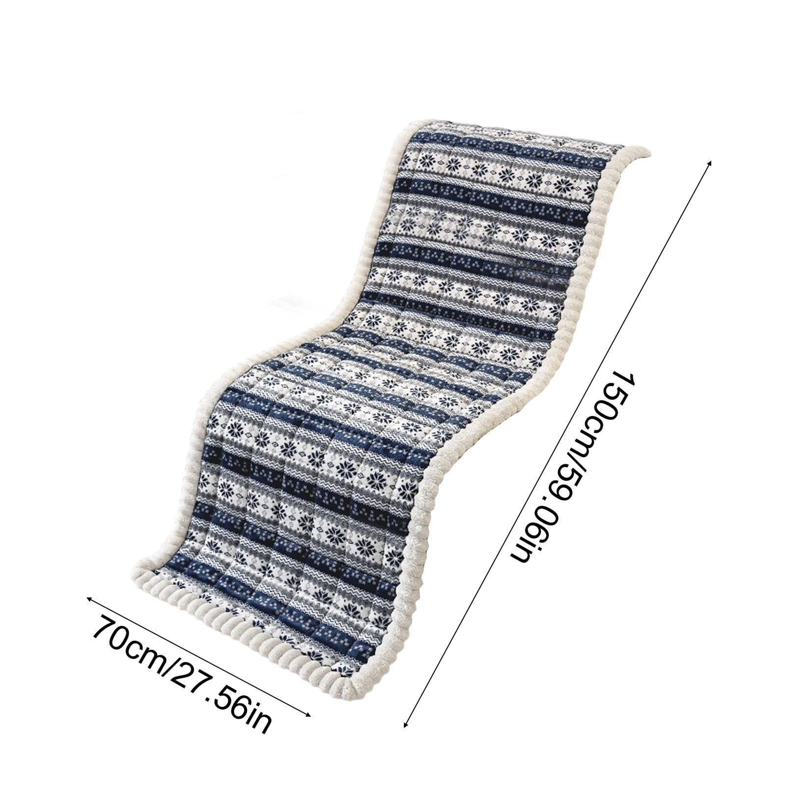 Sofa Cushion,Couch Cushions,Thickened Sofa Cushion - Non-Slip,60*28IN Soft Polyester Seat Pad for Fall and Winter Comfort, Durable Stitching for Living Room,Thickened Mantou Cushion(Blue)