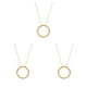 thumbnail image 3 of Jumpingount Collar de cadena Círculo resistente único Joyería estética Oro Colgantes colgantes elegantes Collares largos para mujer Plata Type1 NO1 Jumpingount CBP201343, 3 of 6