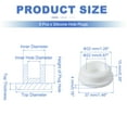 thumbnail image 2 of Uxcell 8 Pcs Tapón de Silicona en Forma de T, Diámetro 31 mm/1.22 Pulgadas, Tapón de Silicona Impermeable Reutilizable, Tapón Redondo de Sellado para Equipos de Tuberías, Blanco, 2 of 7