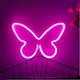 thumbnail image 2 of Butterfly Neon Light Pink Neon Sign Neon Wall Lamp Usb Or Battery Powered Butterfly Night Light For Girls Bedroom Led Neon Sign Neon Sign For Wedding, 2 of 5
