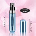 thumbnail image 5 of Refillable Mini Perfume Atomizer Bottle，Portable Separate Bottles，Travel and Outings Spray Boxes Dispensers 5ml/0.2oz (Blue), 5 of 5
