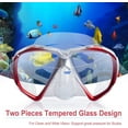 thumbnail image 4 of EXP VISION Panoramic HD Scuba Swim Mask Red Scuba Diving And Snorkeling Anti-Fog lens Sport Goggles, 4 of 8