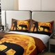 thumbnail image 3 of Algodón Lobo Caza Funda Nórdica Queen Size,Jungle Wild Animal Western Cowboy, 3 of 7