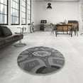 thumbnail image 4 of Ahgly Company Machine Washable Indoor Rectangle Transitional Gunmetal Gray Area Rugs, 7' x 10', 4 of 7