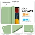 thumbnail image 5 of KenKe iPad 10.2 Case for iPad 9th Generation 2021 /iPad 8th Generation 2020 / iPad 7th Gen 2019 with Pencil Holder, Auto Sleep/Wake for Slim Soft Back Smart Cover, iPad 10.2 inch Case, Green, 5 of 8