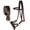 Brown, variant on Challenger USA Horse Western Leather Tack Bitless Sidepull Bridle Rein BLK 77RT03BK-F