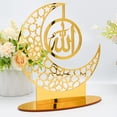 thumbnail image 1 of Acrílico Eid Ramadan Moon Ornament musulmán para decoración de de Colcomx Decoraciones de Eid Mubarak, 1 of 8