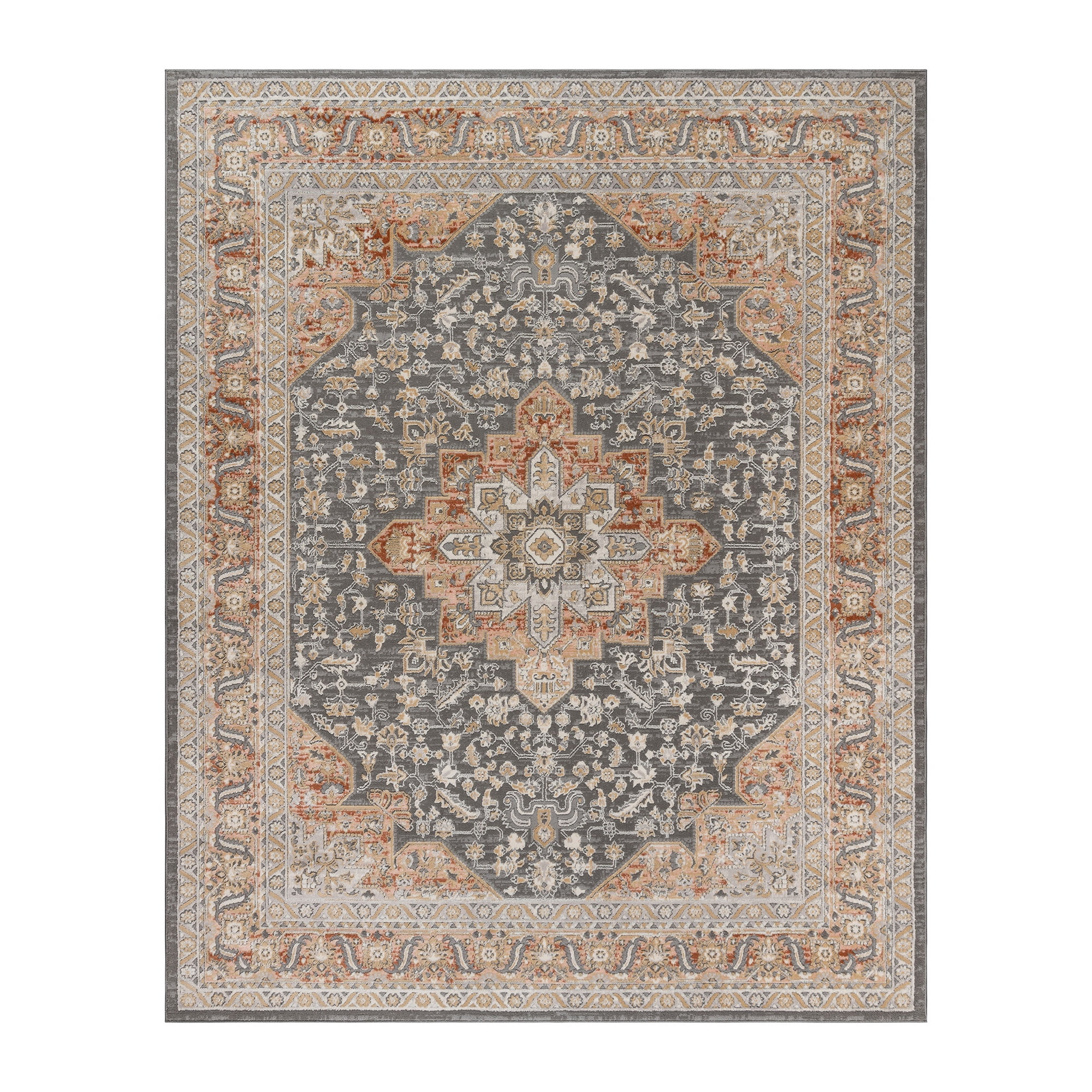 Arlo Afton Traditional Oriental Rust Area Rug, 6x9