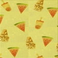 thumbnail image 1 of Ahgly Company Machine Washable Indoor Square Transitional Yellow Area Rugs, 6' Square, 1 of 7