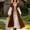 Brown, variant on BRGZLK Medieval Renaissance Dress for Women 2026 Trendy Color Block Square Neck Lace Up Goth Costumes Dresses for Ren Fair Halloween Cosplay Pink 2XL