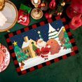 thumbnail image 4 of Dsscvnef Christmas Linen Printed Placemat Western Restaurant Decorative Heat Insulation Mat, 4 of 4