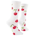 thumbnail image 3 of Cool Socks, Cute Fun Fruit Print Novelty Crew Socks for Women, 3 of 6