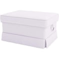 thumbnail image 1 of Cotton Ektorp Ottoman Cover Replacement is Custom Made Slipcover for IKEA Ektorp Footstool Cover (White Ottoman), 1 of 4