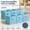 Blue, variant on Cube Storage Bins with Clear Window, 11 Inch Collapsible Fabric Storage Cubes, Decorative Organizers for Shelves, Closets, Pink, 6-Pack