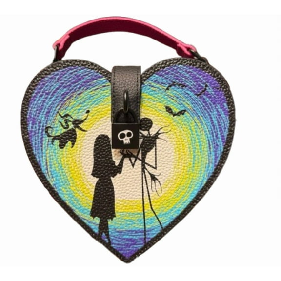 Disney Parks Crossbody Bag Jack And Sally Moonlight Heart Box New With Tag