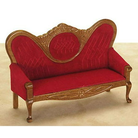 Dollhouse Red Victorian Sofa Walmart Com