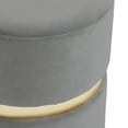 thumbnail image 2 of Velvet Ottoman, 2 of 4