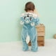 thumbnail image 4 of Pijamas Para Niños Pequeños Otoño Invierno Bebé Infantil Unisex Niño Pijama Onesie De Felpa Traje De Animal Perezoso De Una Pieza Azul Odeerbi LM103-2943, 4 of 9