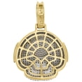 thumbnail image 3 of 10K Yellow Gold Diamond Super Mario Toad Mushroom Head Pendant 1.5" Charm 1.4 CT, 3 of 6