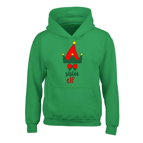 Awkward Styles Xmas Hoodies for Kids Youth Christmas Sister Elf Sweatshirt