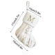thumbnail image 3 of Adornos navideños Medias navideñas personalizadas con letras 22 cm Medias navideñas bordadas de Papá Noel Calcetín navideño a rayas Adornos colgantes para chimenea Árbol de Navidad Calcetín con letras, 3 of 5