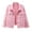 Pink, variant on Homenesgenics Denim Jacket Women Pink Women Fall Warm Solid Long Sleeve Jacket Outerwear Pink XXXL