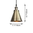 thumbnail image 7 of Kiven 1-Light Plug in Pendant Light,Industrial Hanging Light with 15FT Cord, Remote Control, Dimmable Ceiling Pendant Light, E26 Socket,Bronze Finish, 7 of 7