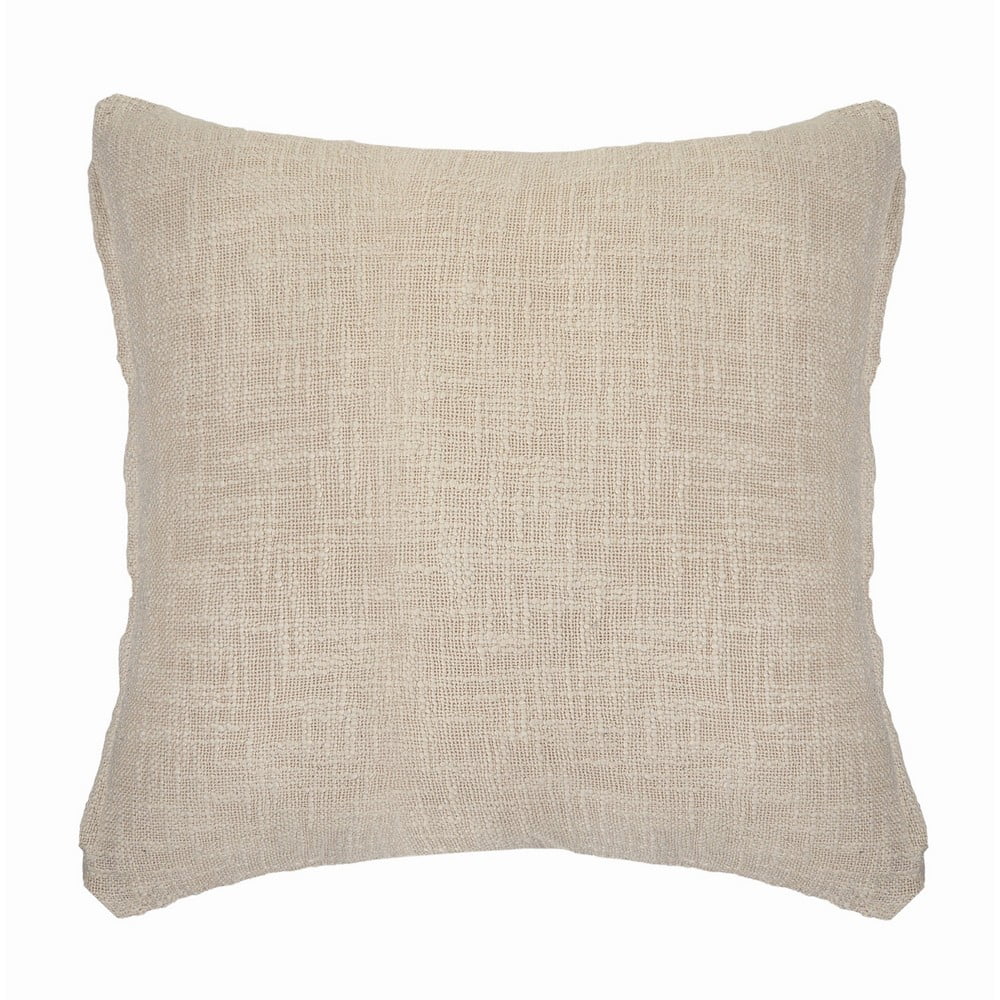 Ox Bay 20" x 20" Hand-Woven Birch Diamond Organic Cotton Pillow Cover