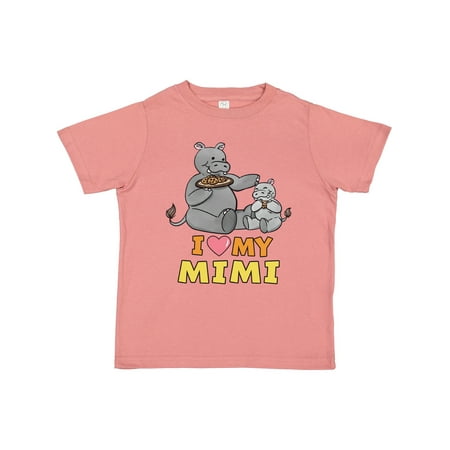 

Inktastic I Love My Mimi Hippos Gift Toddler Boy or Toddler Girl T-Shirt