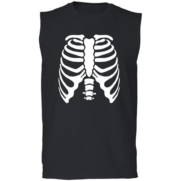 Skeleton Ribs Adult Sleeveless Tee