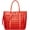 Red, variant on CoCopeaunts Top Handle Satchel for Women Hollow Texture Shoulder Bag Large Capacity Handbag Fashion Crossbody Bag Purse Set 2pcs