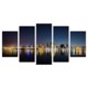 thumbnail image 1 of Juego de Cuadros Decorativos, Skyline de Sharjah Emiratos Árabes, Estilo Elegante, 5 Piezas, Ideal para Sala y Oficina, 150x80cm, 1 of 5
