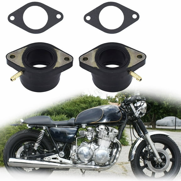 LABLT Carburetor Holder Intake Manifold Carb Boot for Yamaha XS360 XS400 XS400R XS400S