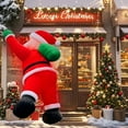 thumbnail image 4 of BAOPAI 28in LED Light Up Inflatable Santa with Straight Legs Green Backpack Wall Mount Automatic Inflation for Indoor Outdoor Christmas Decoration, 4 of 6