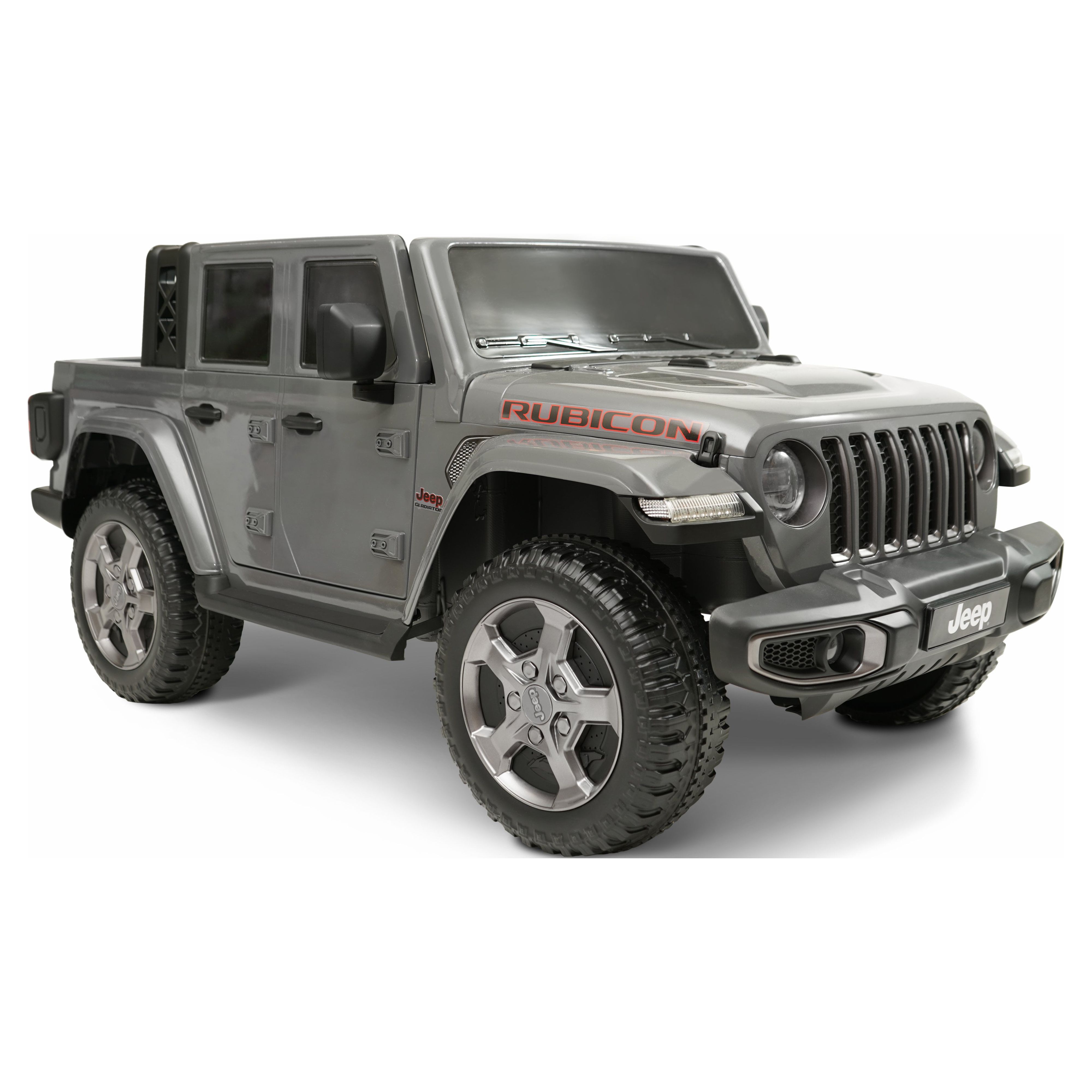 12V Jeep Gladiator Rubicon Battery Powered Ride-on by Hyper Toys, 2-Seater, Gray, for a Child Ages 3-8, Max Speed 5 mph - image 3 of 15
