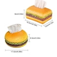 thumbnail image 3 of Burger Tissue Box Cover,Burger Tissue Box,Hamburger-Shaped Tissue Dispense,Offer, 3 of 4