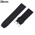 thumbnail image 1 of Flmtop 16mm - 28mm Waterproof Solid Soft Silicone Buckle Watch Strap Band Replacement, 1 of 10